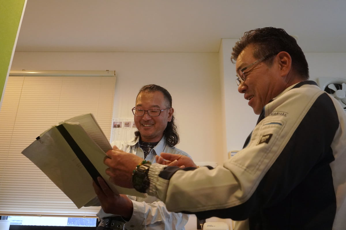 社員さんとのコミュニケーションは欠かせない社長です。